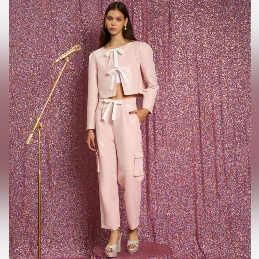 Sister Jane Sequin Jacket & Trousers Set